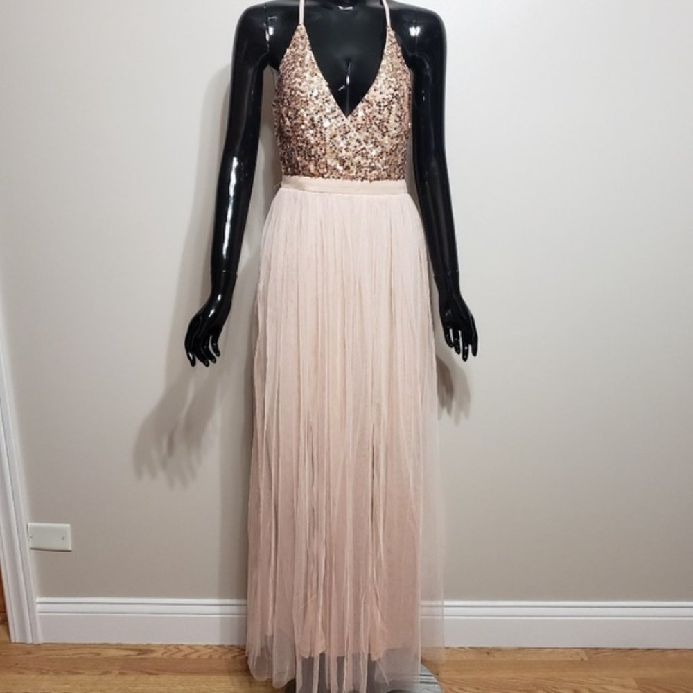 Brand New-Sequined Tulle Evening Dress